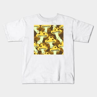 Double Mushroom Pattern 2 Kids T-Shirt